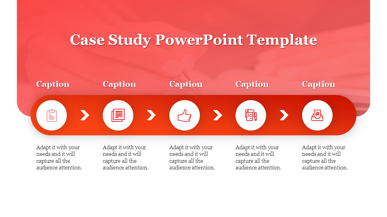 Case Study PowerPoint Template-5-Red
